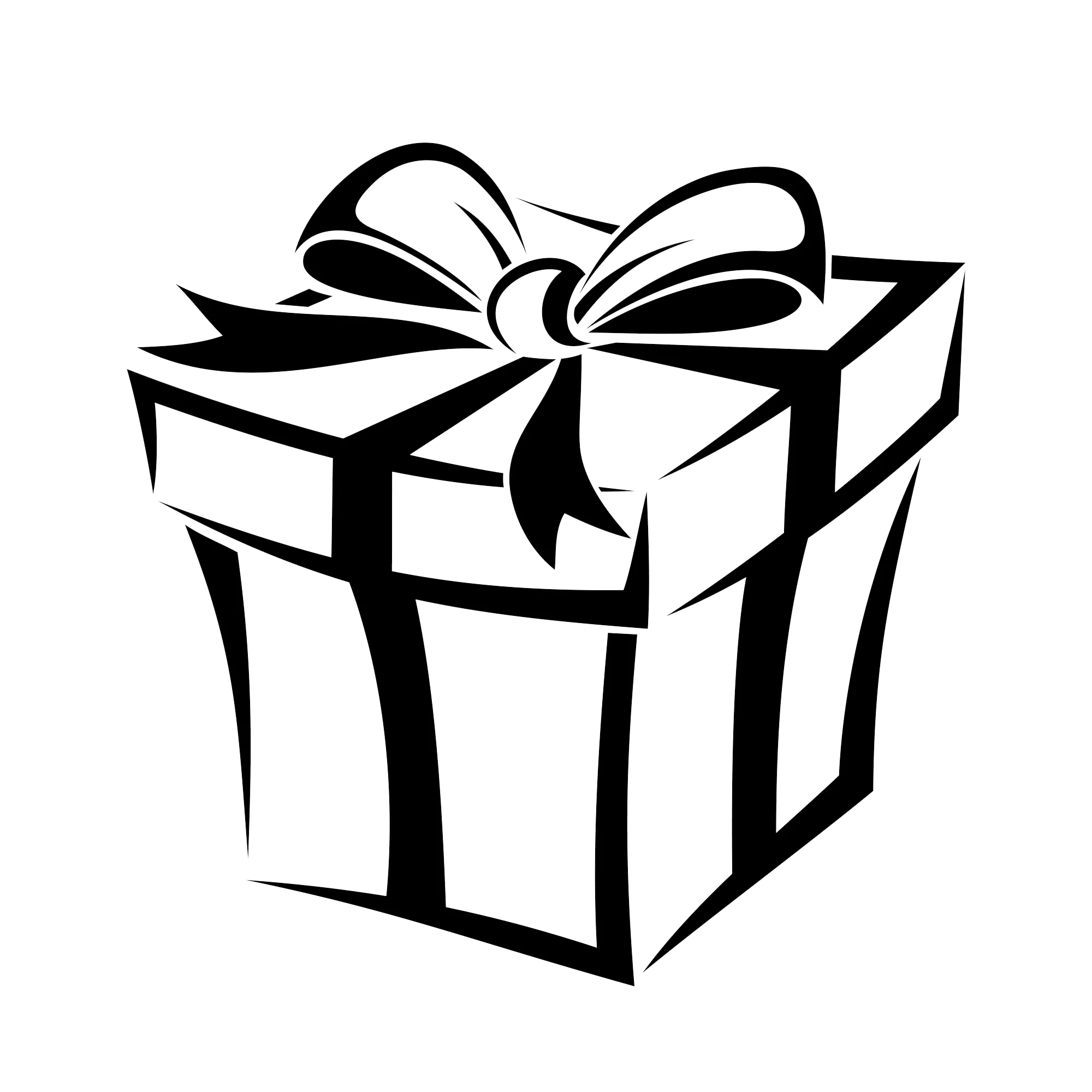 Gift, gift, miscellaneous, white, rectangle 